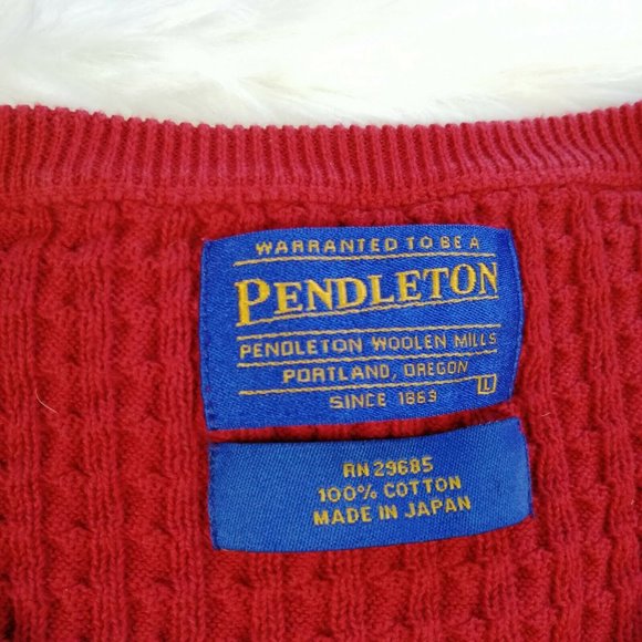 Pendleton Women's Red Size L Cable Knit Pullover - Picture 2 of 4